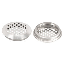 304 Stainless Steel Round Air Vent Cover 53mm Mesh Louver Grille 7pcs for Wall Cabinet