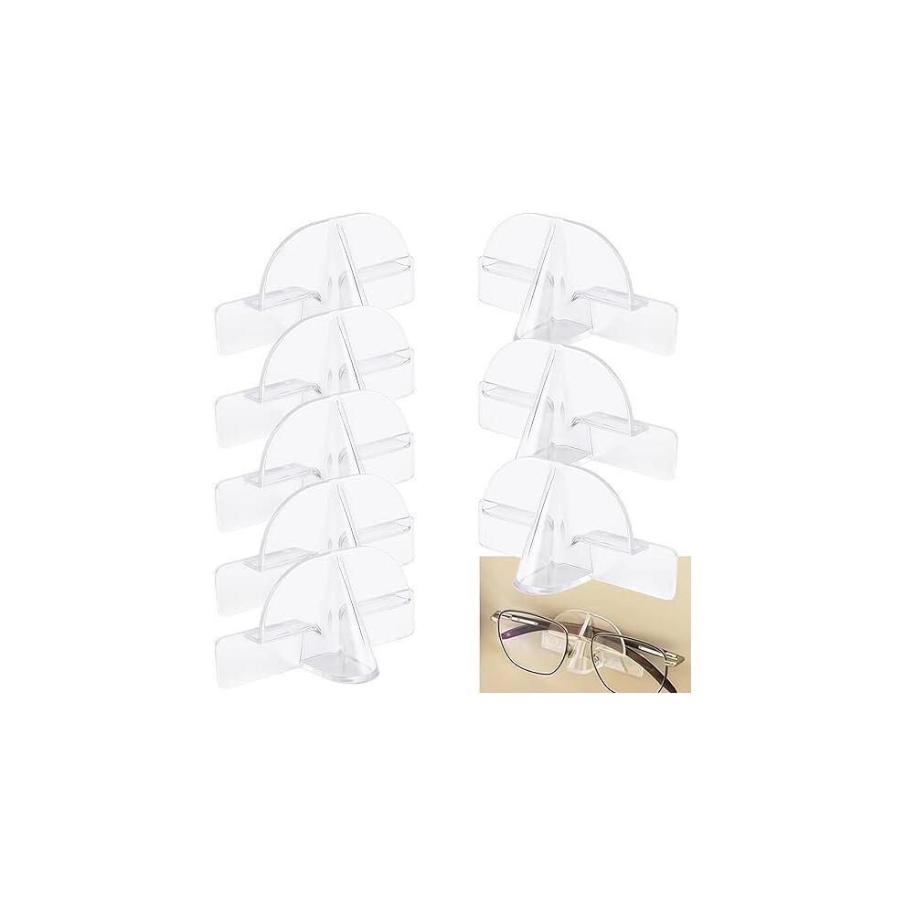 8PCS Wall Mount Eyeglass Holder Sunglasses Organizer Adhesive