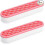 2PCS Makeup Brush Holder Organizer Silicone Desk Storage Box Pink 1