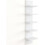 5 Tier Floating Wall Shelves White Vertical Storage Organizer 1