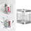 Rustproof Toothbrush Holder Adhesive Bathroom Organizer Rack 2