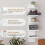 5 Tier Floating Wall Shelves White Vertical Storage Organizer 4