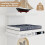 5 Tier Floating Wall Shelves White Vertical Storage Organizer 5