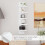 5 Tier Floating Wall Shelves White Vertical Storage Organizer 6