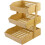 3 Tier Bamboo Fruit Basket Storage Rack for Kitchen Bread Snacks 2