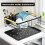 Scolapiatti da cucina, piccolo scolapiatti in metallo nero 4