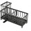 Stainless Steel Sink Caddy Organizer Sponge Holder Drain Rack Black 1