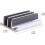 Supporto verticale in alluminio argento per laptop, tablet e smartphone 4