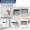 Magnetic File Holder Wall Organizer Large Capacity Paper Storage 6