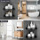 2er-Pack Eck-Duschablage, selbstklebend, Wandregal, schwarz 3