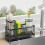 Stainless Steel Sink Caddy Organizer Sponge Holder Drain Rack Black 2