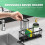 Stainless Steel Sink Caddy Organizer Sponge Holder Drain Rack Black 6