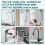 Kitchen Sink Faucet Organizer Adjustable Sponge Holder Caddy Grey 6