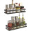 Wall Mount Spice Rack Organizer Kitchen Shelf Black 1
