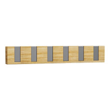 (Log color) Piano Key Inspire Wall Hook Foldable Adhesive Rack for Coat Bags Bathroom Bedroom Decorative Storage Space Saving Log color