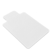 Office Chair Mat 48x36 with Lip Transparent PVC Floor Protector for Carpet and Hard Floors Anti‑Slip Scratch‑Resistant