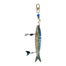 (Style 4) Unique Fish Pendant Statement Pendant Bag Pendant Key Ornament Plastic Texture Great for Dating and Social Event
