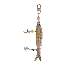 (Style 3) Unique Fish Pendant Statement Pendant Bag Pendant Key Ornament Plastic Texture Great for Dating and Social Event