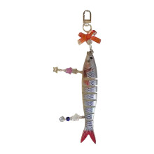 (Style 2) Unique Fish Pendant Statement Pendant Bag Pendant Key Ornament Plastic Texture Great for Dating and Social Event