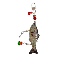 (Style 6) Unique Fish Pendant Statement Pendant Bag Pendant Key Ornament Plastic Texture Great for Dating and Social Event