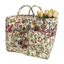 (F) Large Capacity Unique Style Laundry Basket Foldable Fabric Storage Organizers with Handles Fabric Storage Basket