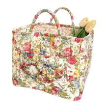 (B) Large Capacity Unique Style Laundry Basket Foldable Fabric Storage Organizers with Handles Fabric Storage Basket