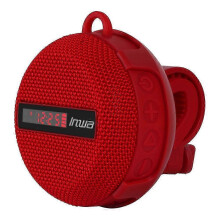 (Red) Bike Bluetooth Speaker Waterproof Wireless Loudspeaker With Digital Display-Good
