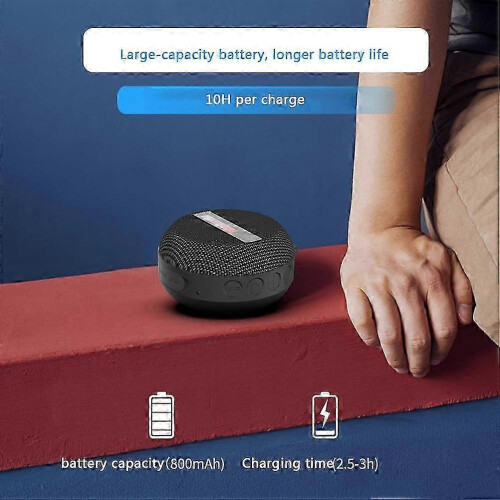 (Red) Bike Bluetooth Speaker Waterproof Wireless Loudspeaker With Digital Display-Good 1