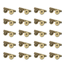 (Ancient bronze) 20 Pairs Snap Buttons Magnetic Buckle Clasps Magnetic Purse Clasps Magnetic Snaps for Bags Clothing and DIY Crafts  silver