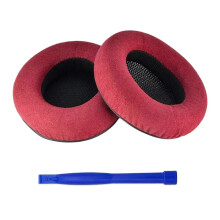 (Red) Professional Protein Leather Replacement Ear Pad for Focal Listen Wireless Headphones Ear Pad Headset Ear Cups Sponge Red