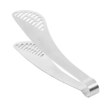 Stainless Steel Grilling Tongs Long Handle Heat Resistant Clamp Grip for BBQ and Buffet Serving