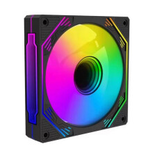 (Black) Infinitys Mirror ARGB 120mm Fan, Silents Operation with High Density Bearings for Computer Chassis Cooling White