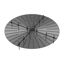 20.5 Inch Large Round Plant Pot Cover, Cuttable Pet Soil Protector with Deep Stakes for Indoor Outdoor Gardening, Black