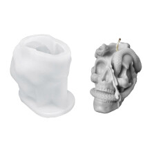 (Snake Skeleton) Silicone Mold for Handmade Candle and Gifts Halloween Theme Desktop Decoration Mould for Craft Enthusiasts Jewelry Tool