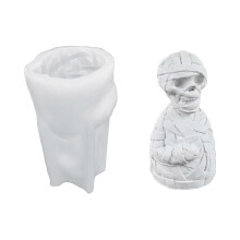 (Little mummy) Silicone Mold for Handmade Candle and Gifts Halloween Theme Desktop Decoration Mould for Craft Enthusiasts Jewelry Tool