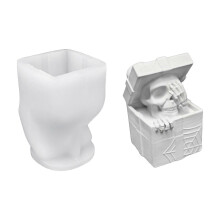 (Halloween gifts) Silicone Mold for Handmade Candle and Gifts Halloween Theme Desktop Decoration Mould for Craft Enthusiasts Jewelry Tool