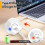 (White) Cube Timer, Time Management Dodecahedron Timer, Timer For Kids, Kitchen Timer For Cooking, Productivity Pomodoro Timer-Good 4