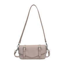 (Gray) Elegant Women's Underarm Bag Casual Shoulder Bags PU Leather Crossbody Satchel with Adjustable Stap For Everyday Wear Gray