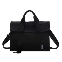 (Black) Canvas Shoulder Bag Practical Crossbody Purse Handbag for Women Casual Work Purses for Shopping School and Travel Color black