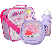 Peppa Pig & Evie Pig 3 Piece Lunch Bag Set
