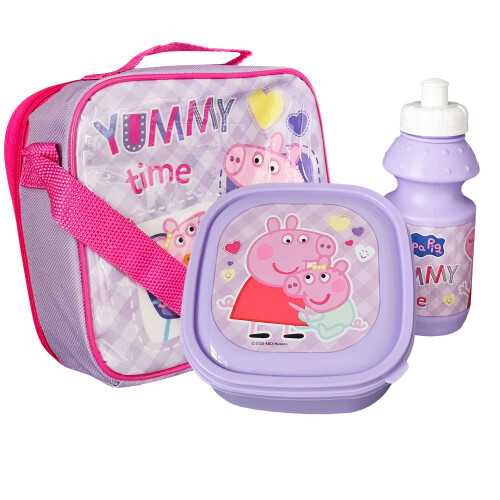 Peppa Pig Peppa Pig & Evie Pig 3 Piece Lunch Bag Set
