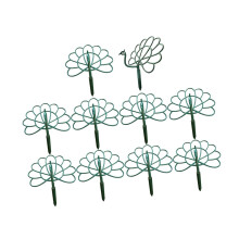 Decorative Peacock Plant Support Trellis 10Pack Garden Stakes for Roses Vines Indoor Outdoor Use