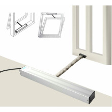 Electric Chain Window Opener 24V with Remote Control, Low Noise, Stainless Steel Chain for Skylight, Roof Vent and Greenhouse