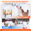 2 Gallon Heated Chicken Waterer, Automatic AntiFreezing Poultry Drinker for Winter Coop 2