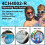 Pool Ionizer Replacement Chamber 4CH4002R for Above Ground Pool, Copper Silver Ion System (2Pcs) 4