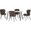 Seconique Marlow & Quebec Dining Set X4 Chairs 3