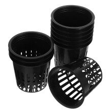 10pcs Hydroponic Net Pots with Efficient Drainage Reusable Plastic Planter Cups for Indoor Gardening
