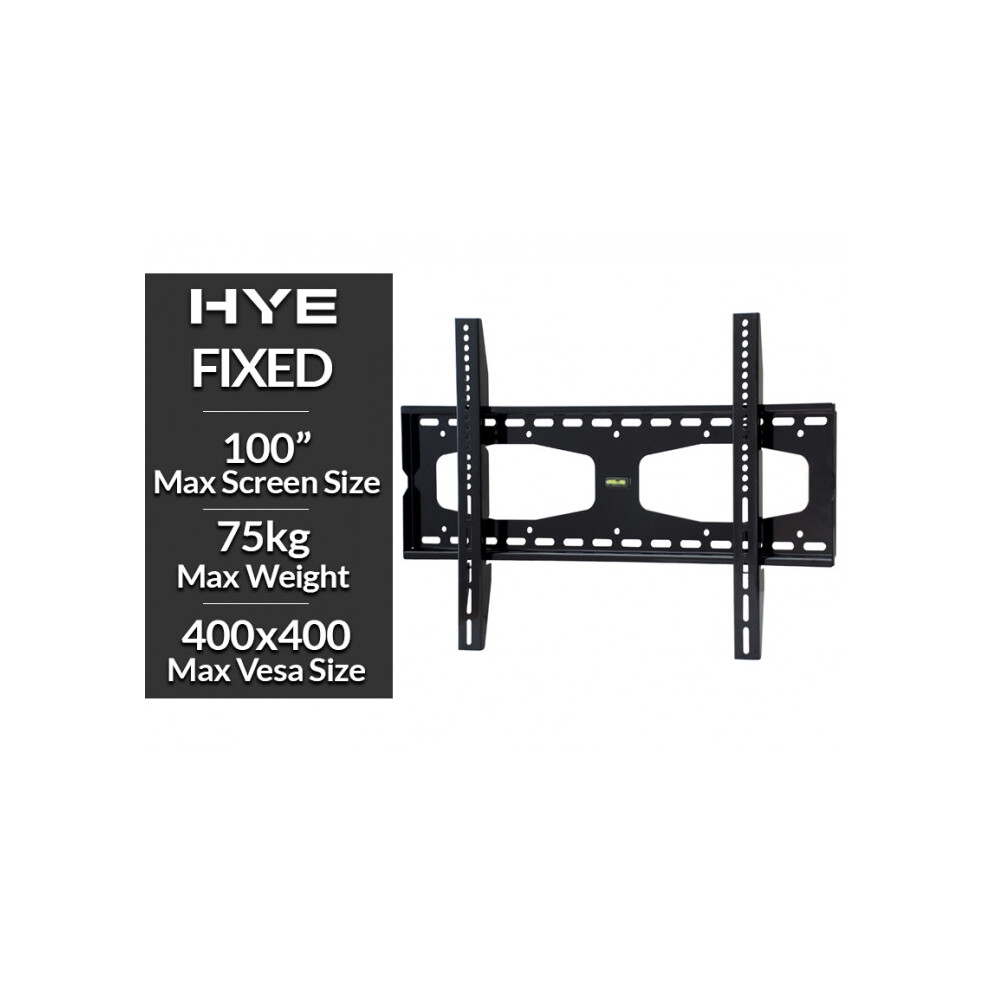 Hye Fixed Wall Bracket Vesa 400 X 400 Up To 100" 5056770301262