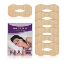 (30PCS Skin color) Mouth Tape for Anti Snoring for Sleeping, Anti Snoring Mouth Strips for Less Mouth Breathing, Snoring Relief, Sleep Improvement-bn