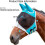 (L, Black) Shires Fine Mesh Earless Horse Fly Mask 4